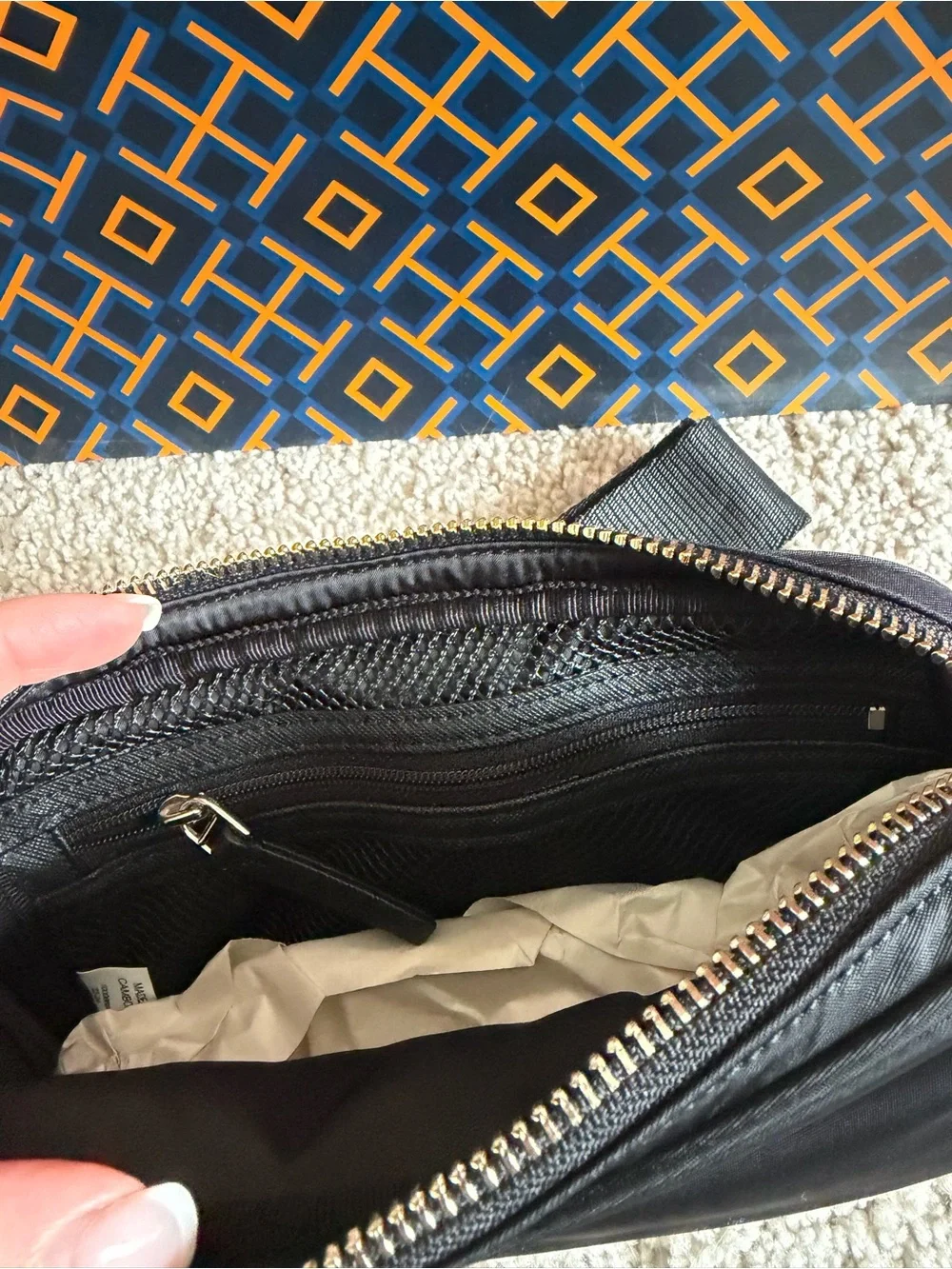 Tory Burch Virginia Nylon Belt Bag Crossbody bag Black